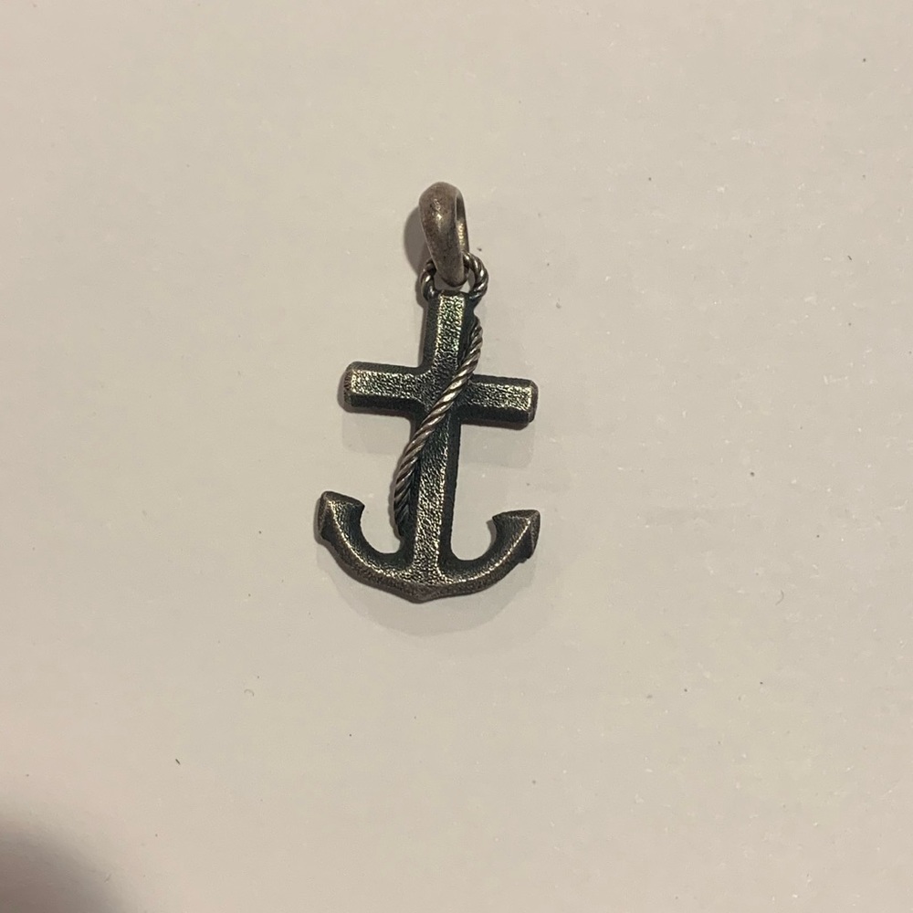 David Yurman Sterling Silver Anchor Pendant - Never Worn
